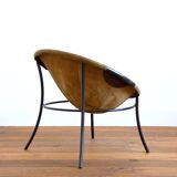 Circle chair in vintage suede 1960s