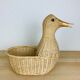 Panier osier canard