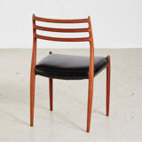 Model 78 dining chairs by Niels O. Møller for J.L. Møllers