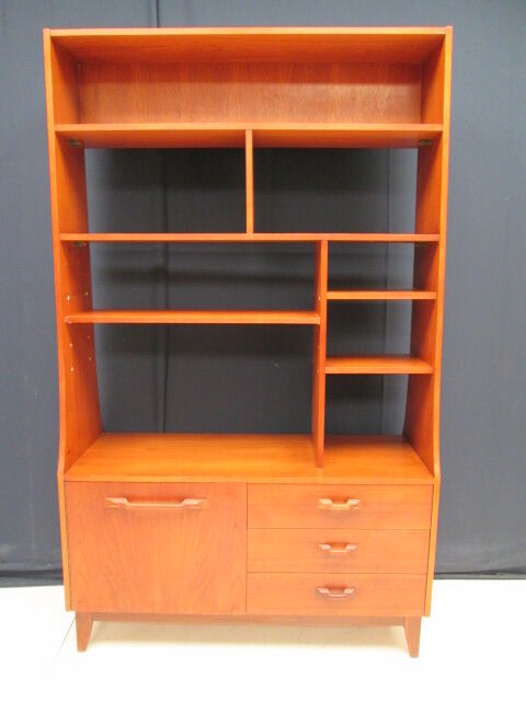 Library teak vintage double sided