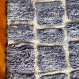 Lilac blue Moroccan Berber corridor carpet