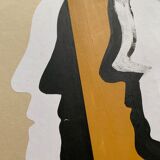 Collage 'Window IV' series 'Silhouettes'