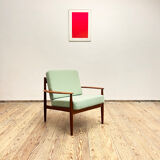 Mid Century Modern Teak armchair or easy chair by Grete Jalk for France & Son, Danish Design, 1950er