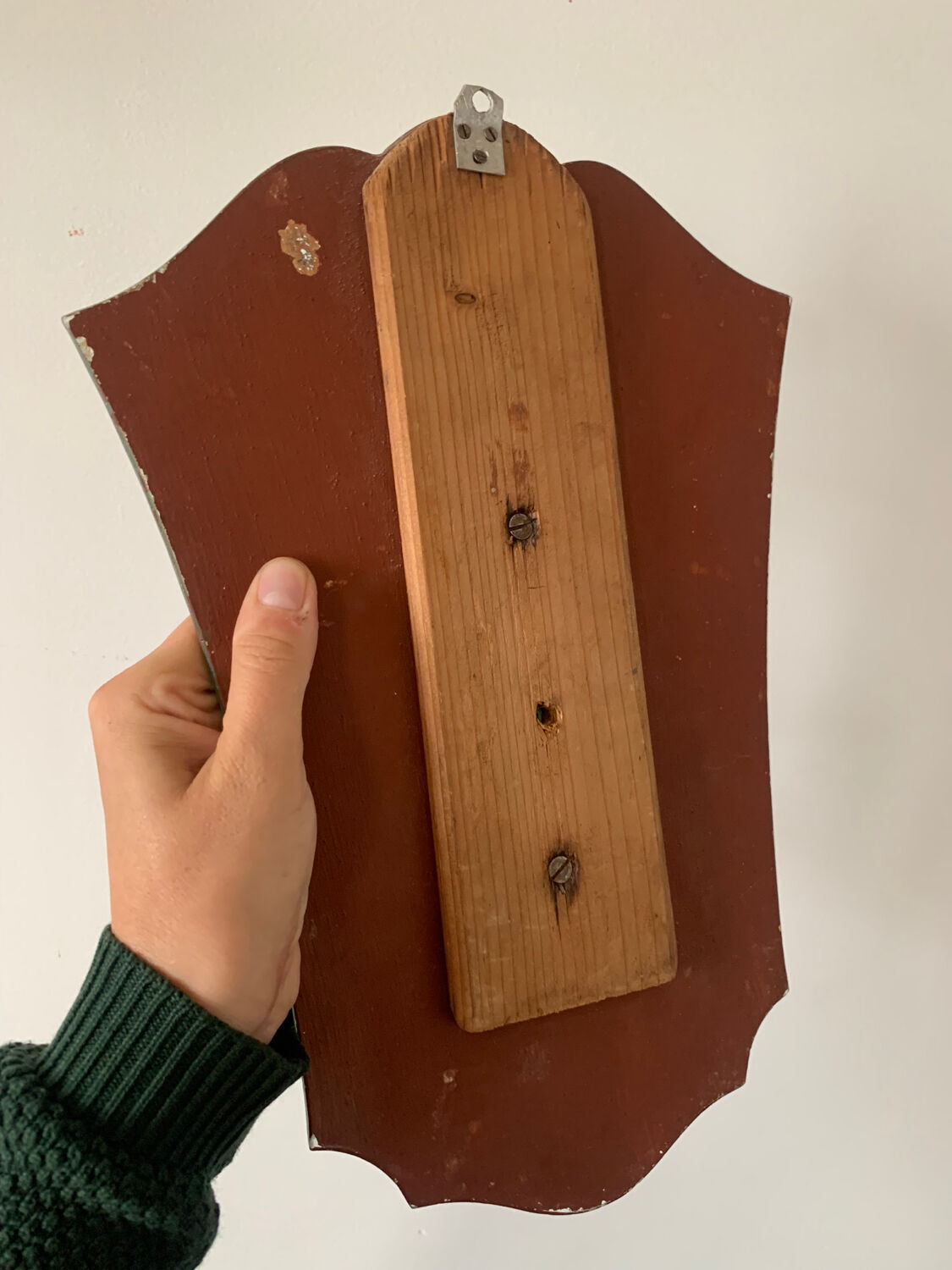 Antique Venetian mirror candle holder