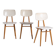 Chaises blanches vintage (vers 1960). Ensemble 3 pièces #1