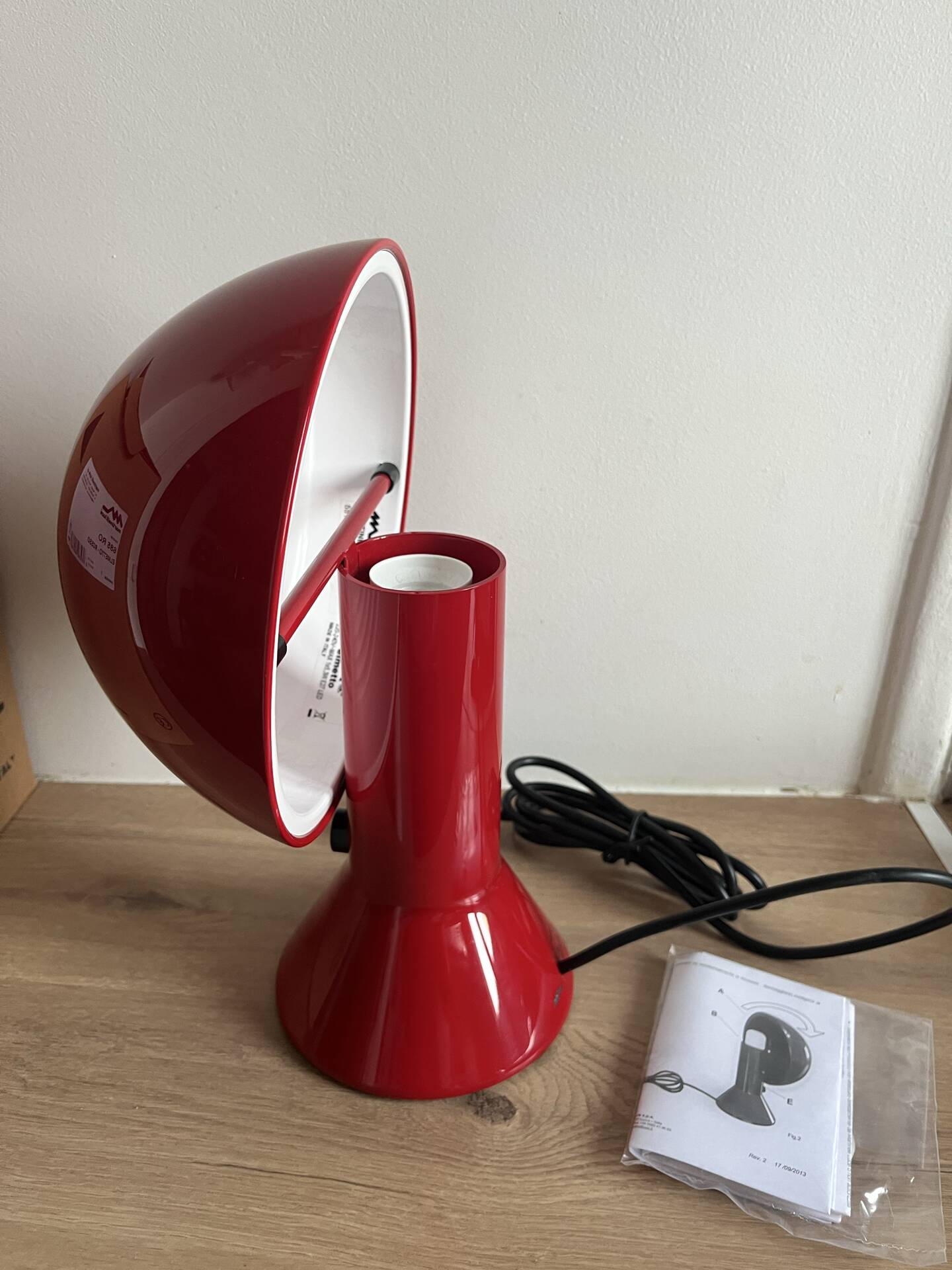 Martinelli Elmetto red lamp
