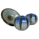 Modern Scandinavian Ceramic Pieces "Lagoon" Carl-Harry Stålhane Sweden