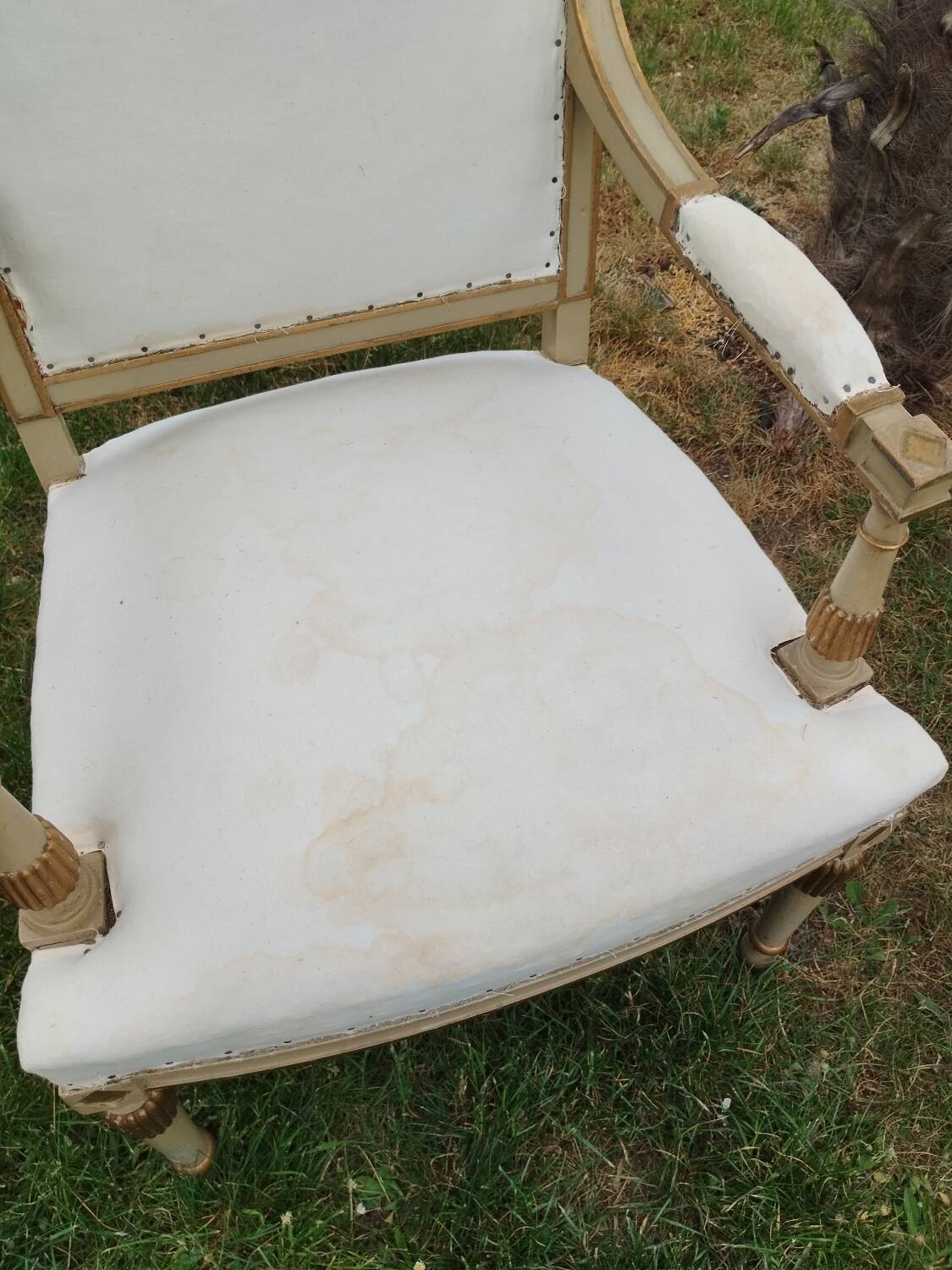 Pair of antique armchairs in Louis XVI style.