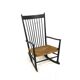 Fauteuil à bascule vintage J16 en hêtre par Hans Wegner pour Möbler F. D. B, Danemark 1960