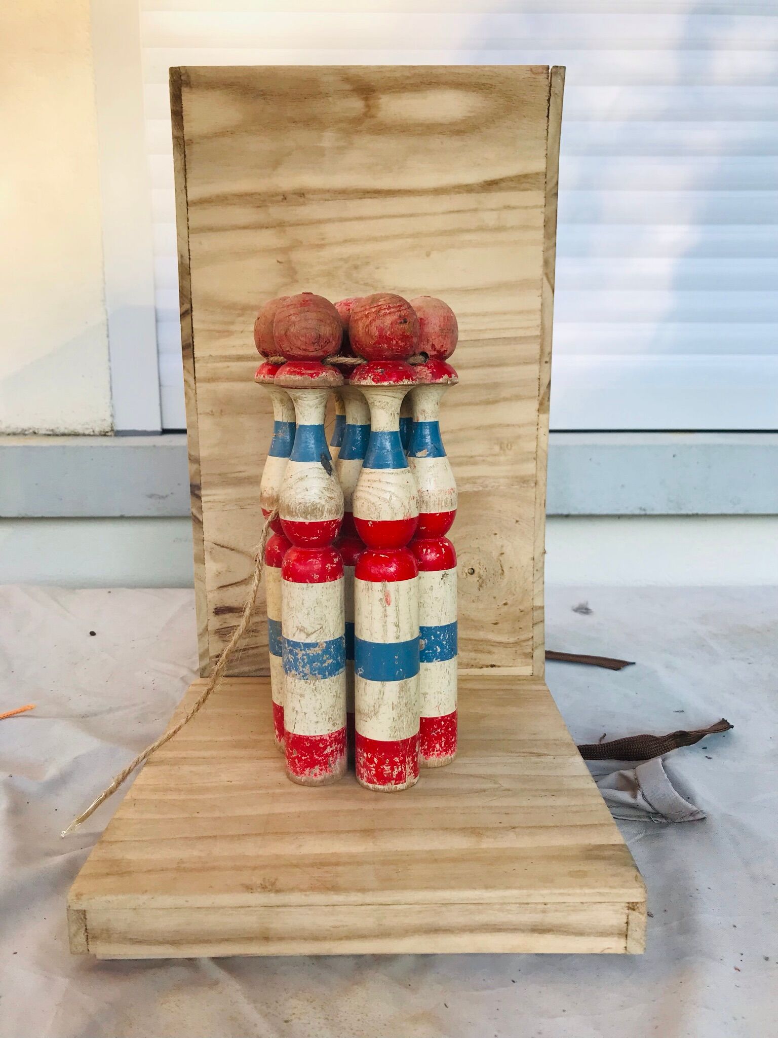 Jeu de quilles  en bois