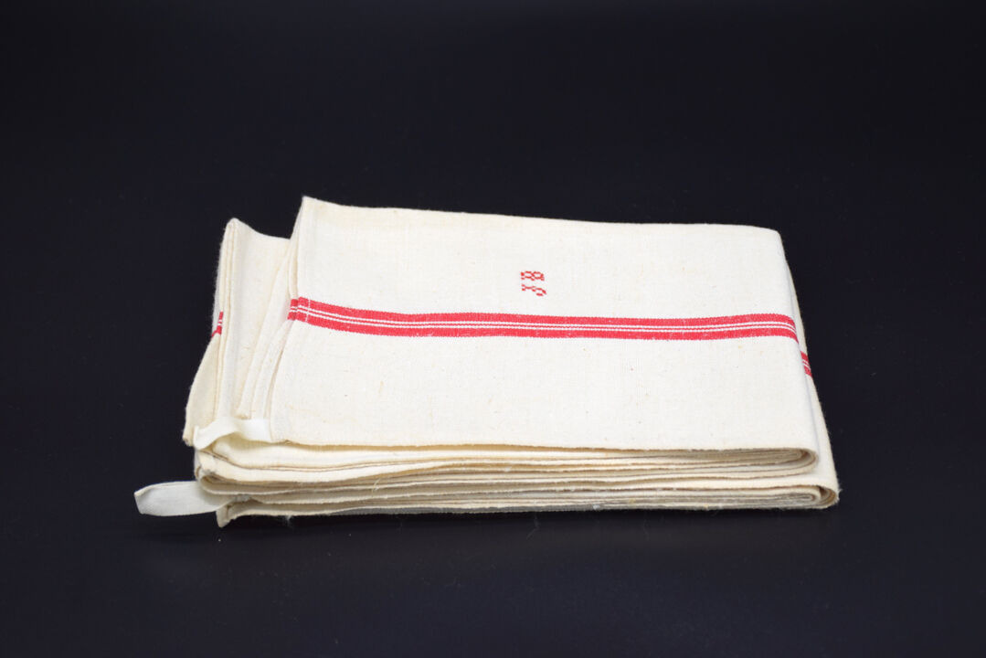Old nineteenth tea towel