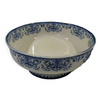 Old salad bowl Boulenger Choisy Le Roi earthenware art Moustiers