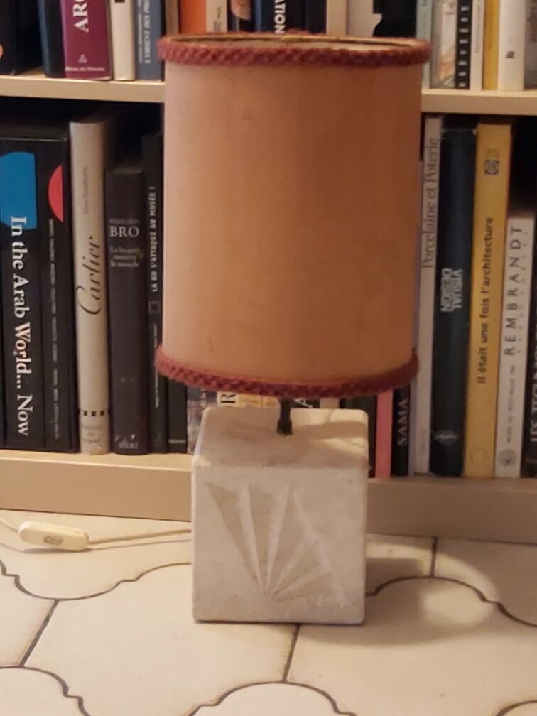 Vintage stone lamp 70s