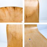 Chaise de bureau vintage industriel – coque Pagholz, métal, design allemand