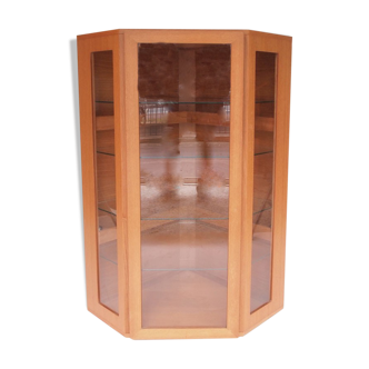 Vitrine d’angle scandinave vintage