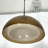 Mid-century modern pair of plexiglass chandelier by Candle