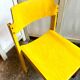 Chaise "Canto" en bois jaune par Schlapp Mobel