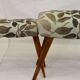 Duo of stools in 50s beech fully restored