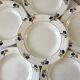 Lot de 6 assiettes creuses Terre de Fer modèle "Roméo" début XXème