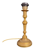 Gold metal table lamp base