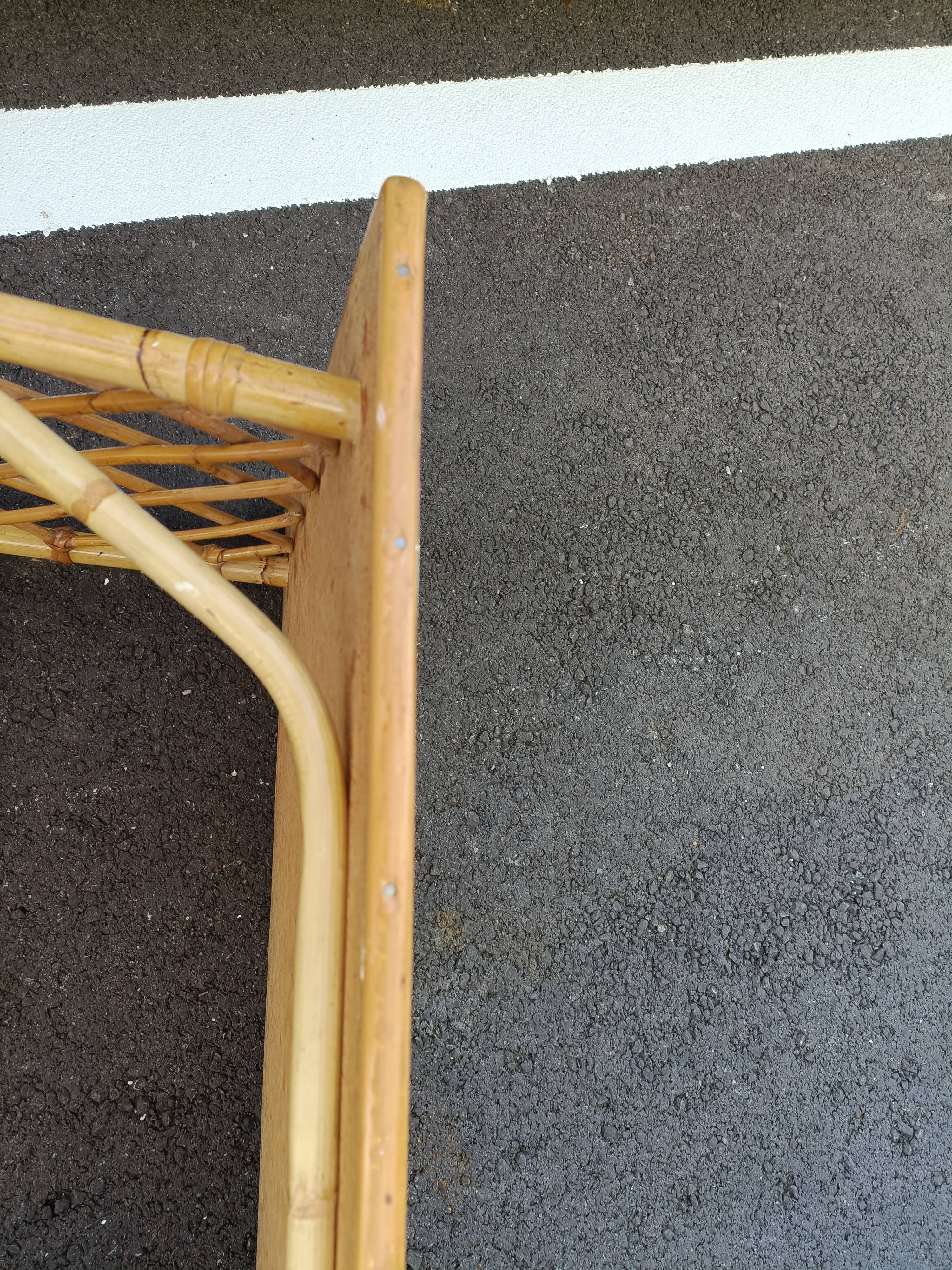 Desk in vintage rattan XXeme