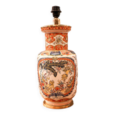 Italian porcelain table lamp in the Chinoiserie style