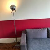 Lampe vintages globe acier
