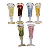 Verres à liqueur vintage parfait état dans leur coffret d'irigine