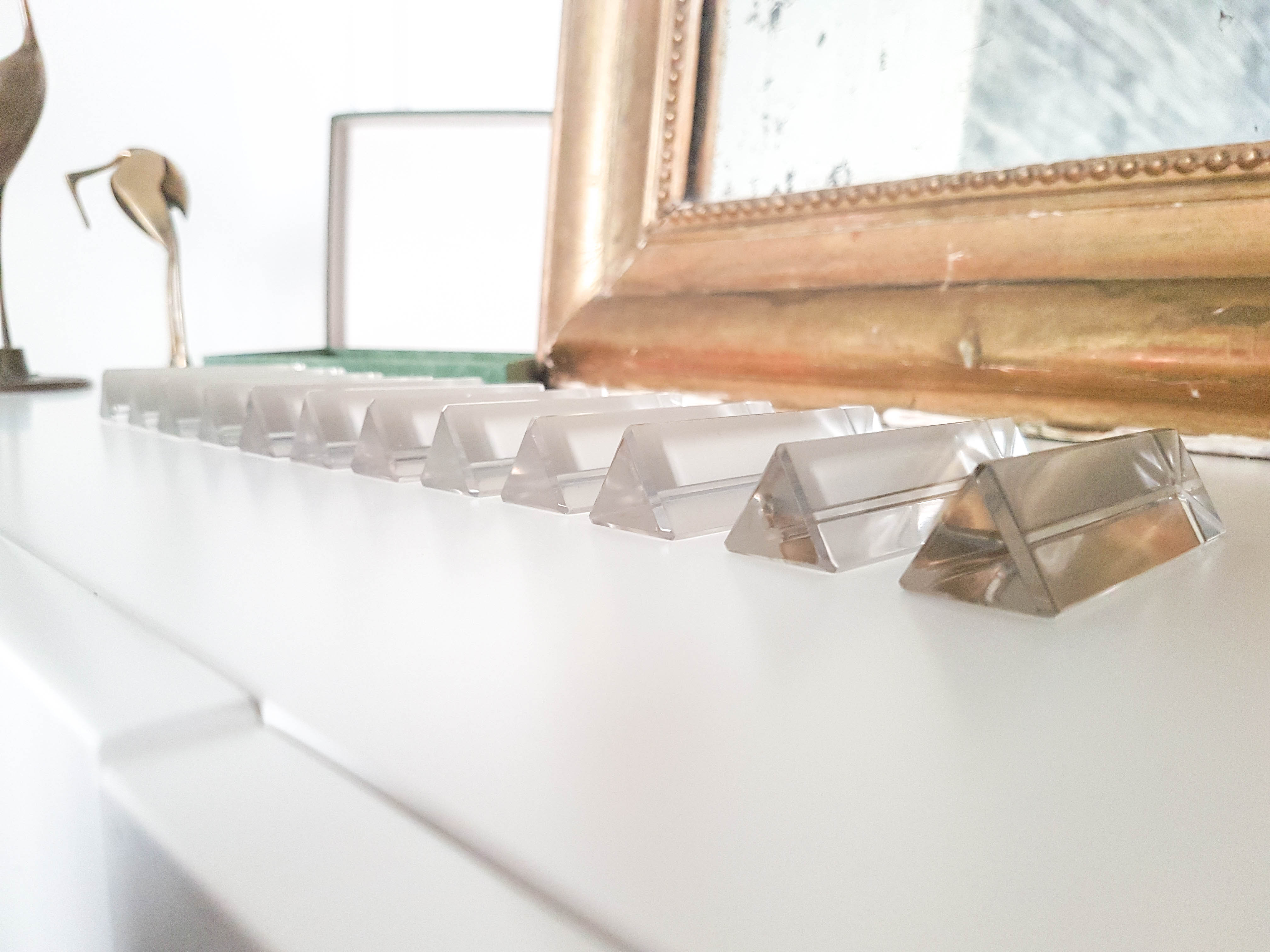 12 Baccarat crystal knife holders