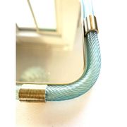Luxury Azzure "Torchon- Torciglione" Murano Glass Wall Mirror