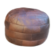 Leather pouf De Sede 1970