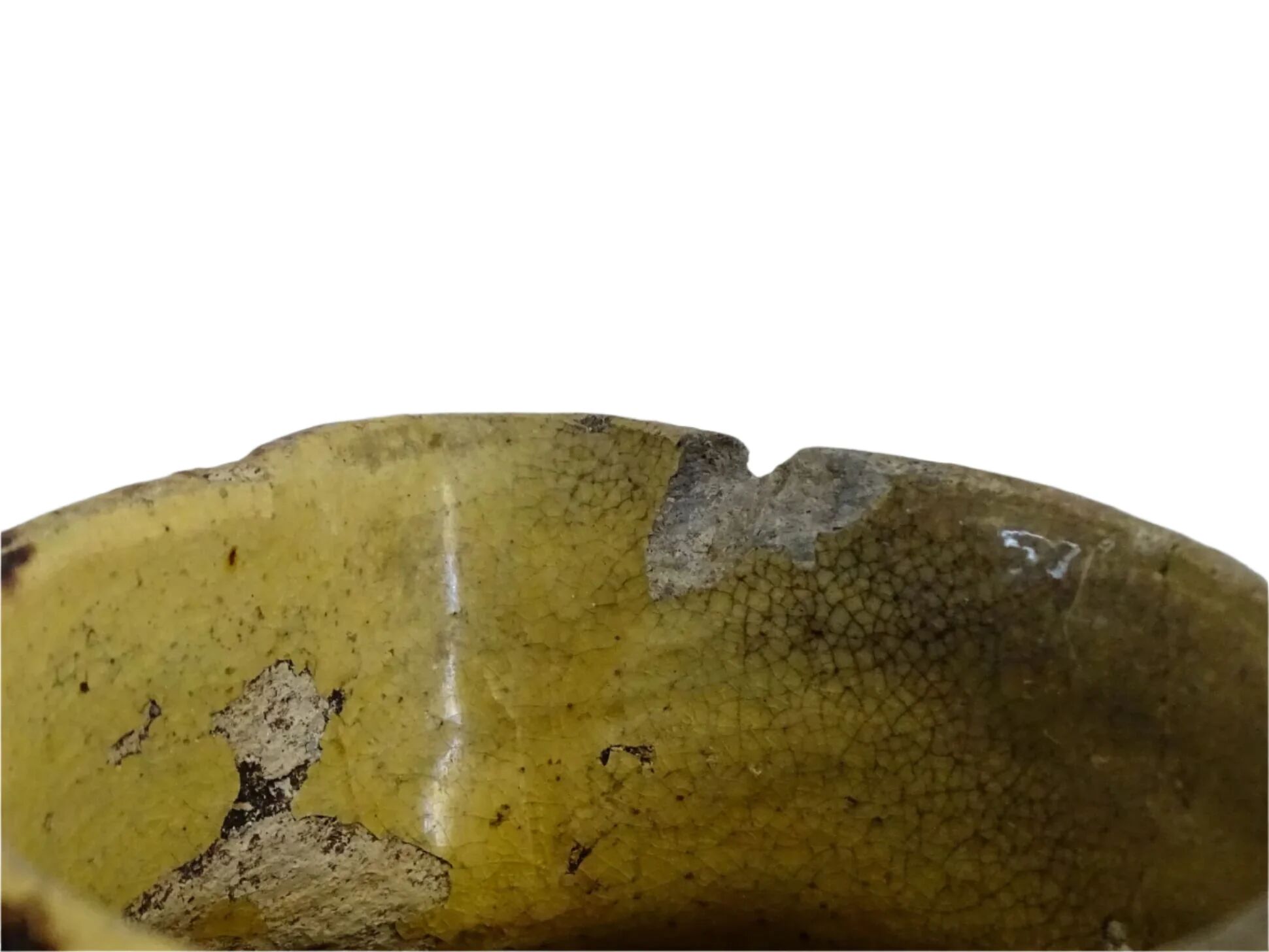 Cruche ancienne en céramique française de Dieulefit, à glace brune