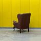 Fauteuil Chesterfield traditionnel anglais en cuir