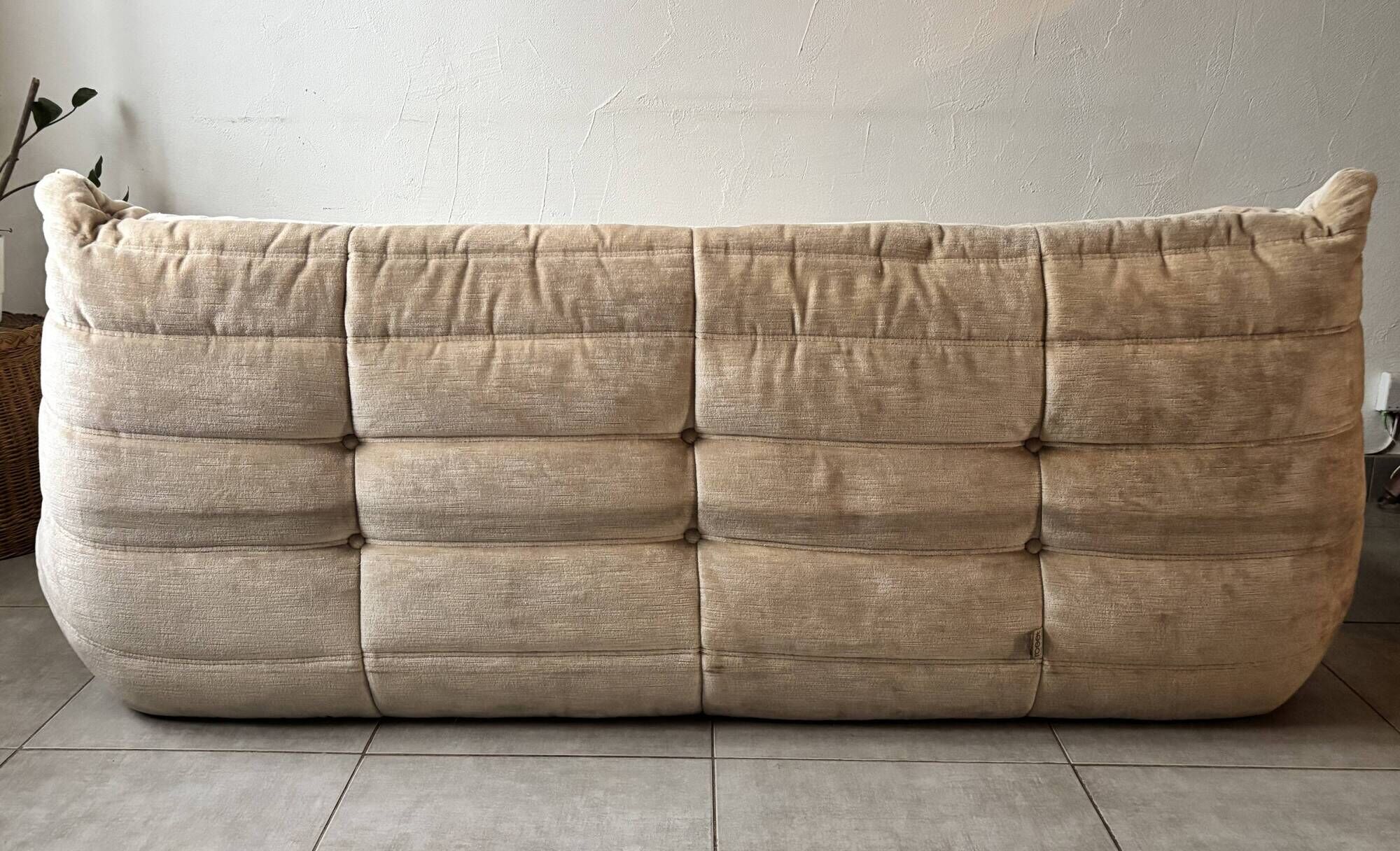 Togo Ensemble Ligne Roset vintage – 3-seater sofa and armchair