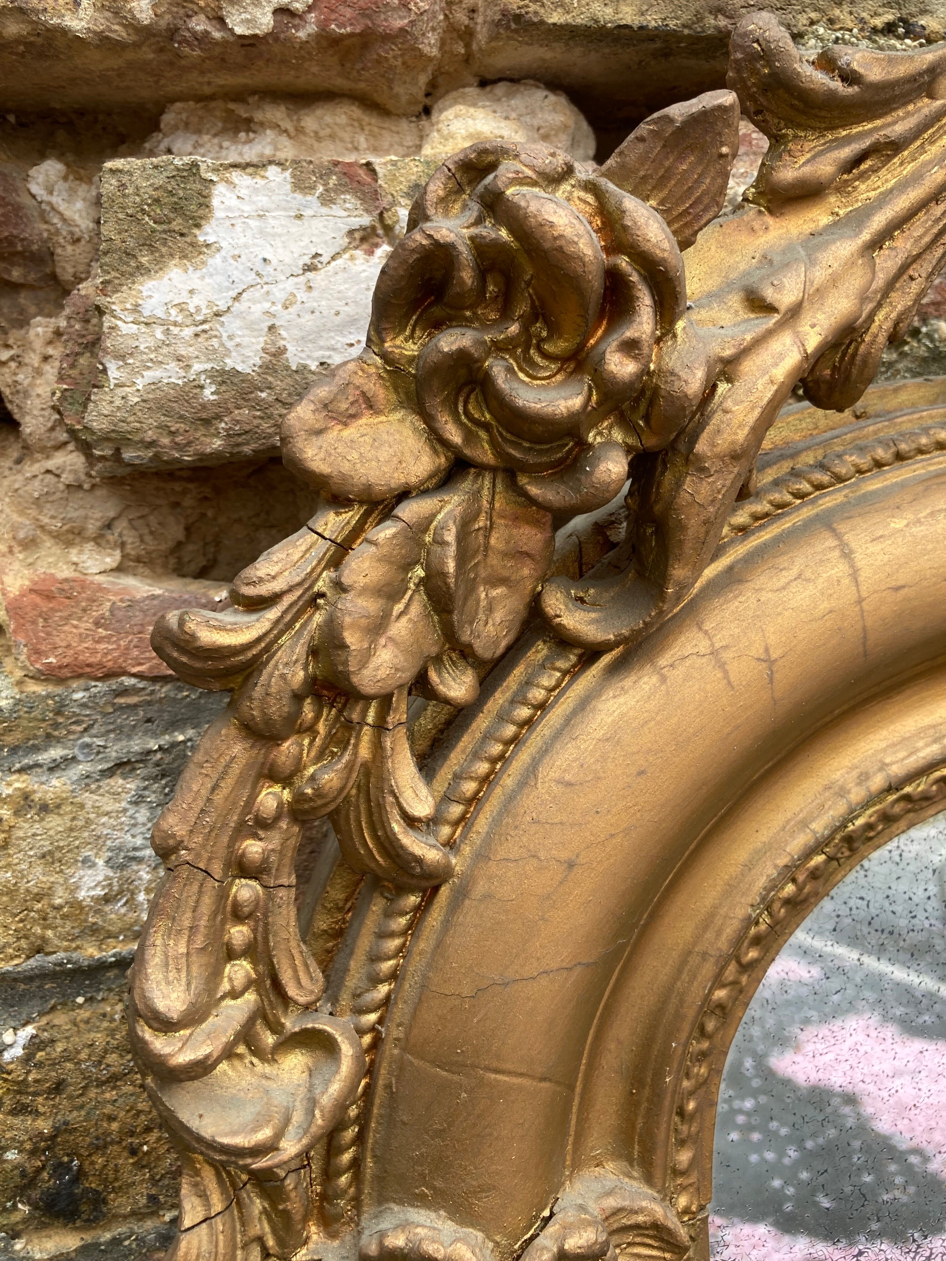 Old mirror rocaille style 178 x 96cm