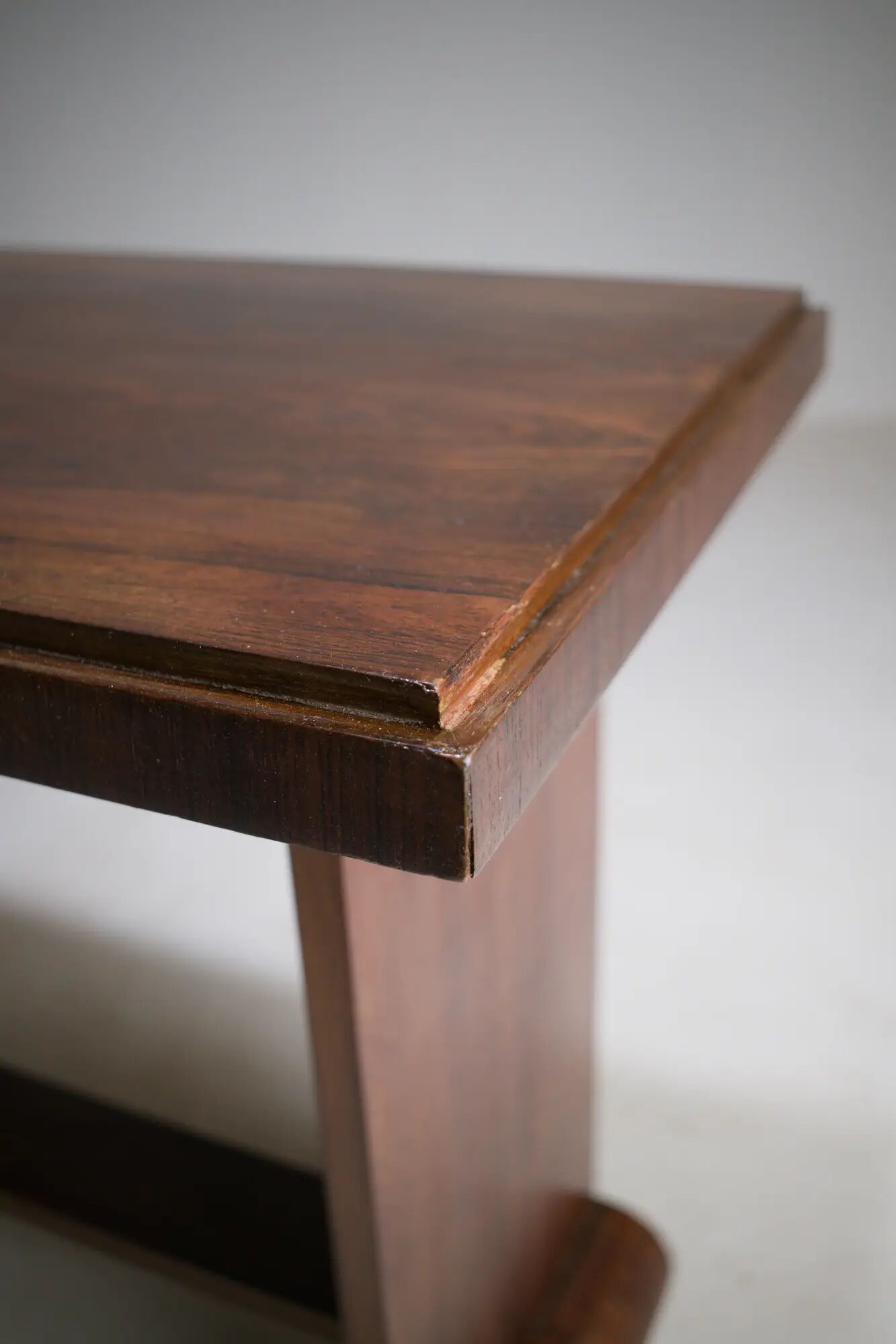 Art Deco side table in rosewood, circa 1930.
