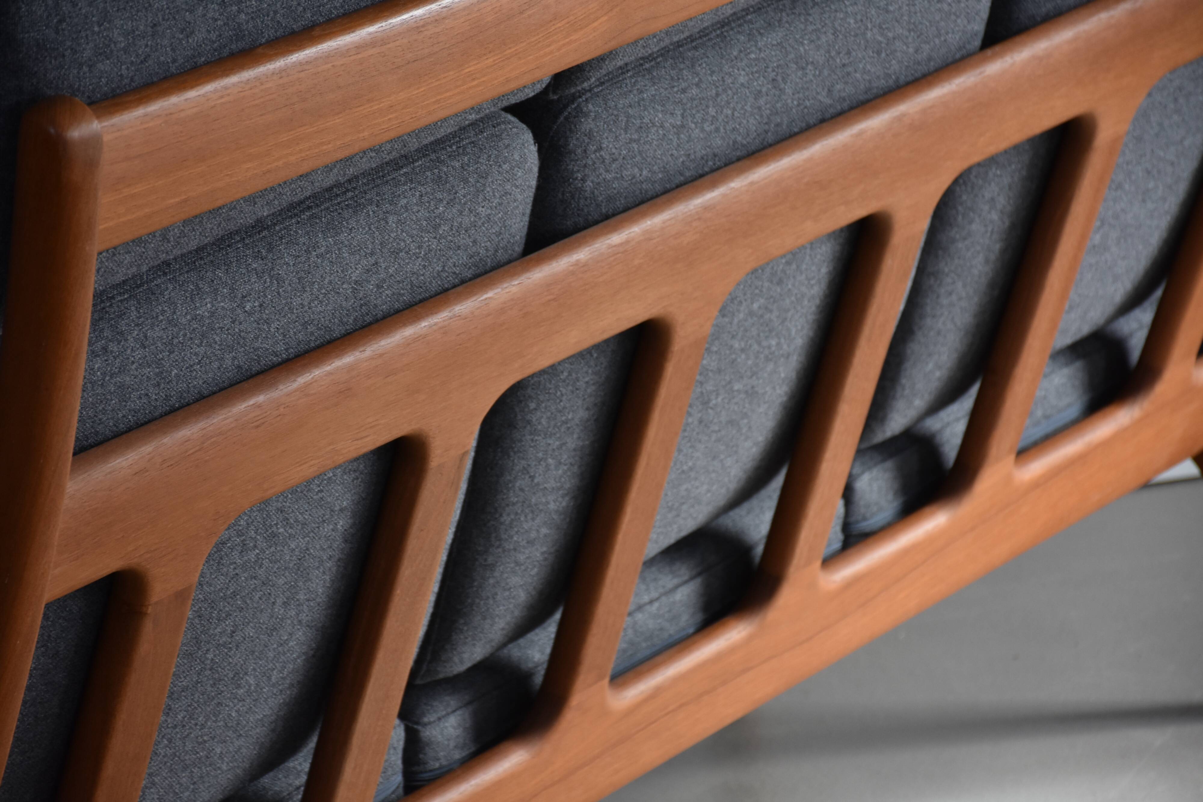 Mid Century Highback Sofa 60s Kvadrat Fabric