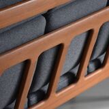 Mid Century Highback Sofa 60s Kvadrat Fabric