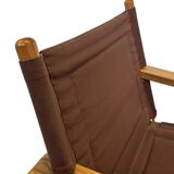 Chaise Safari Vintage Børge Jensen en pin, Danemark, années 1970