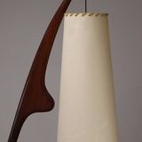 Rispal floor lamp known as "Praying Mantis" in teak, 1960