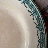 6 flat plates old floral assorted