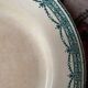 6 flat plates old floral assorted