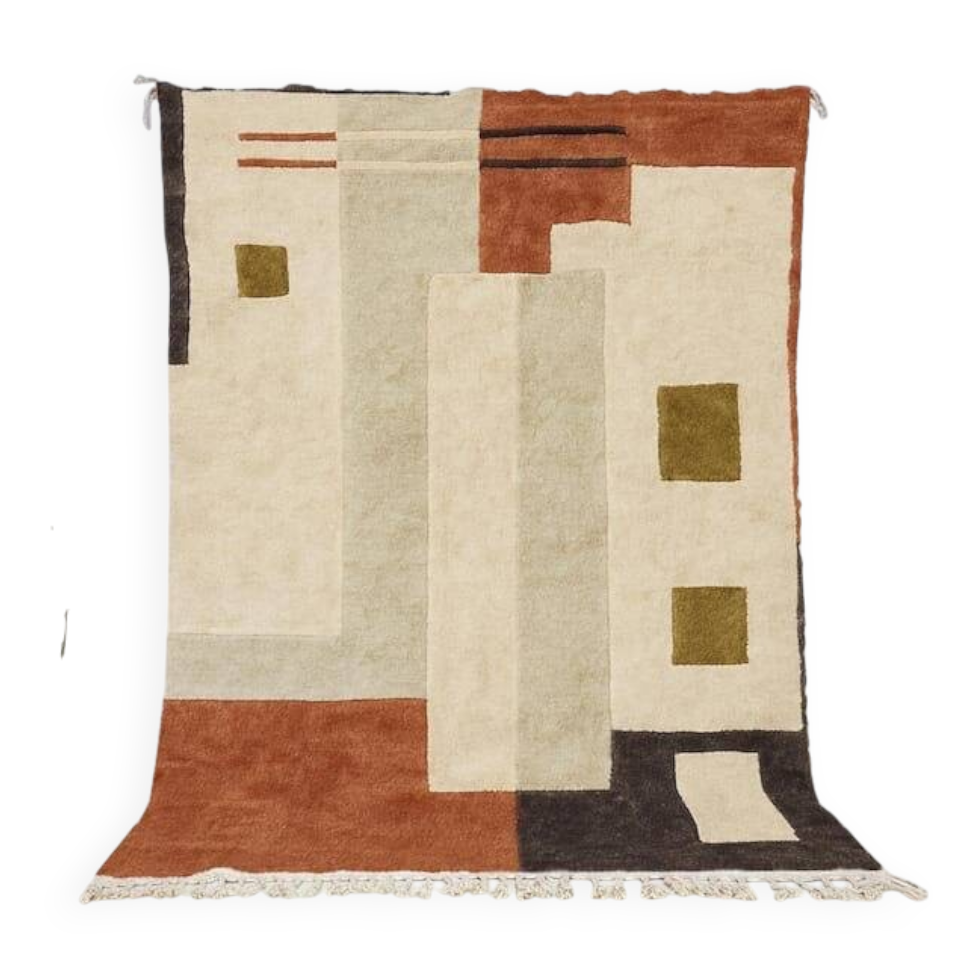 Handmade traditional Moroccan wool rug size 200 x 300 cm