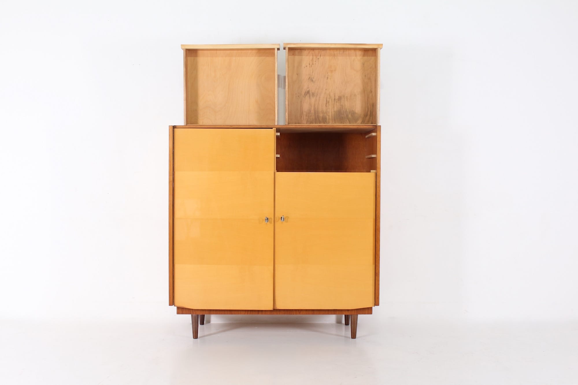 1950s Modernist High Closet Buffet