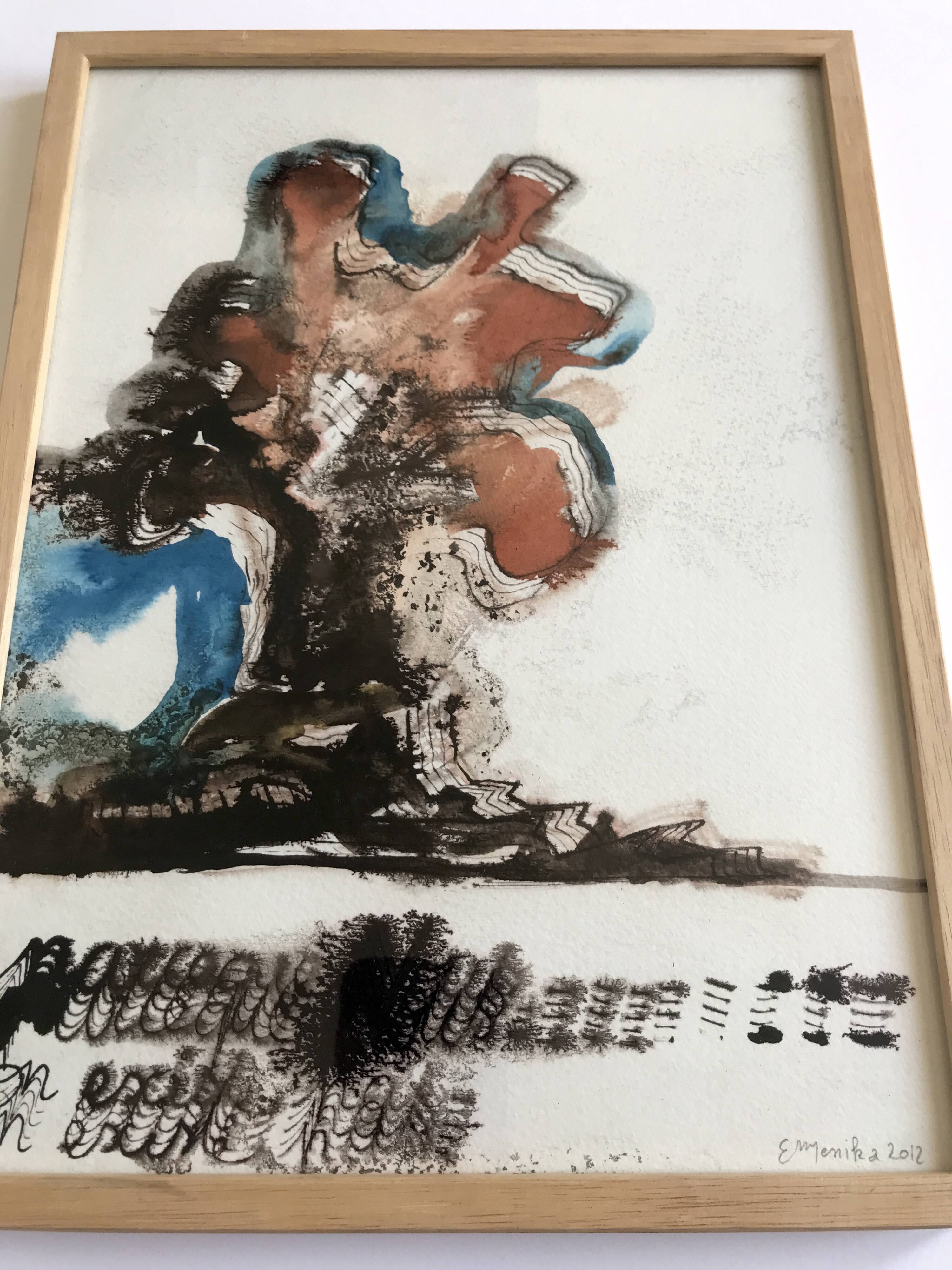 Emmanuelle messika, untitled iii, 2012. ink on paper signed in pencil