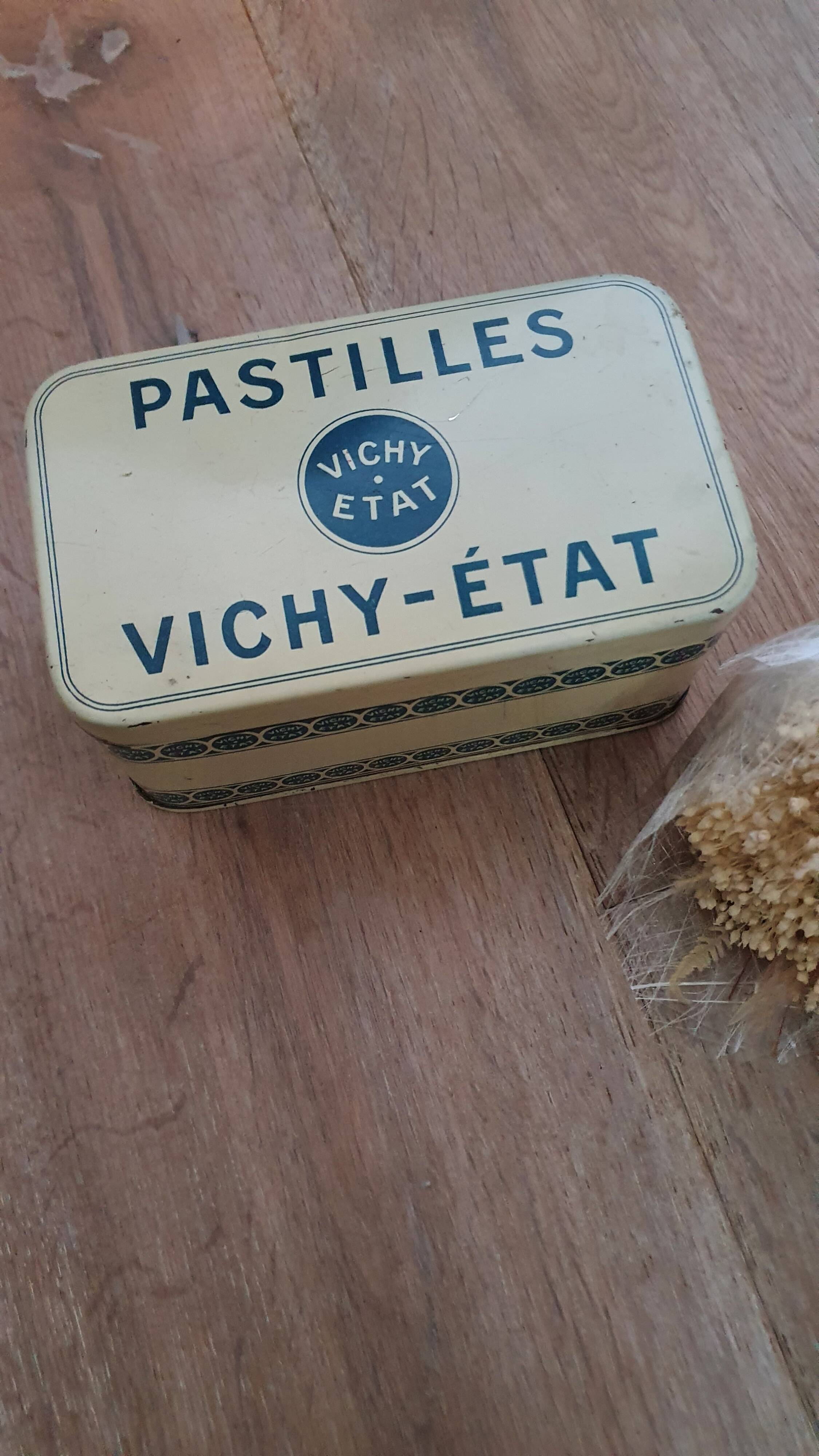 Old vichy pastilles metal box