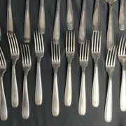 Tableware, silver-plated cutlery Argenta hallmark around 1970