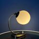 Mid-century art deco style opaline glass wall sconce or desk lamp