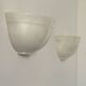 Pair of vintage alabaster wall lights, France, 1970.