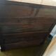 Commode de toilette XIX e s en noyer et marbre style Louis Philippe 